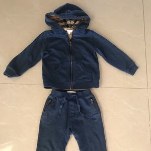 Burberry Boys hooded sweatshirt and pants set 24m